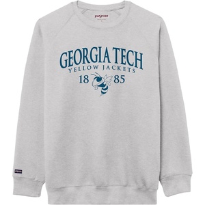 JanSport NCAA Officially Licensed Rival Crew Sweatshirt, Long Sleeve Graphic Pullover for Men, Women, Cotton-Polyester Blend(Georgia Tech Yellow Jackets)