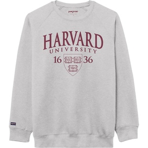 JanSport NCAA Officially Licensed Rival Crew Sweatshirt, Long Sleeve Graphic Pullover for Men, Women, Cotton-Polyester Blend(Harvard Crimson)