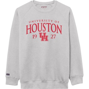 JanSport NCAA Officially Licensed Rival Crew Sweatshirt, Long Sleeve Graphic Pullover for Men, Women, Cotton-Polyester Blend(Houston Cougars)