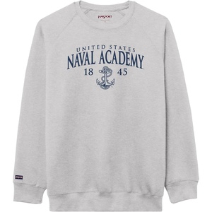 JanSport NCAA Officially Licensed Rival Crew Sweatshirt, Long Sleeve Graphic Pullover for Men, Women, Cotton-Polyester Blend(Navy Midshipmen)