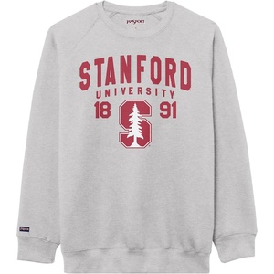 JanSport NCAA Officially Licensed Rival Crew Sweatshirt, Long Sleeve Graphic Pullover for Men, Women, Cotton-Polyester Blend(Stanford Cardinal)