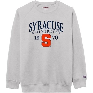 JanSport NCAA Officially Licensed Rival Crew Sweatshirt, Long Sleeve Graphic Pullover for Men, Women, Cotton-Polyester Blend(Syracuse Orange)