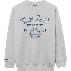 JanSport NCAA Officially Licensed Rival Crew Sweatshirt, Long Sleeve Graphic Pullover for Men, Women, Cotton-Polyester Blend(Yale Bulldogs)