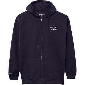 JanSport NCAA Officially Licensed Rival Full Zip Hood, Long Sleeve Unisex Hoodie, Cotton-Polyester Blend with Double-Layered Fleece Hood & Extra-Deep Front Pockets, Adjustable Drawstring Navy