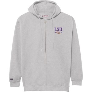 JanSport NCAA Officially Licensed Rival Full Zip Hoodie, Long Sleeve Unisex Sweatshirt, Double-Layered Fleece Hood(LSU Tigers)