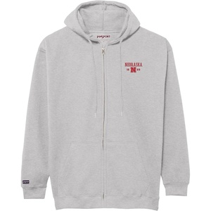 JanSport NCAA Officially Licensed Rival Full Zip Hoodie, Long Sleeve Unisex Sweatshirt, Double-Layered Fleece Hood(Nebraska Cornhuskers)