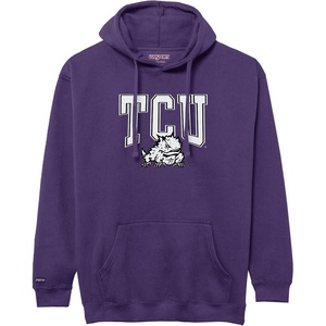 JanSport NCAA Officially Licensed Rival Hoodie, Long Sleeve Unisex Sweatshirt, Cotton-Polyester Blend, Double-Layered Hood(Tcu Horned Frogs)