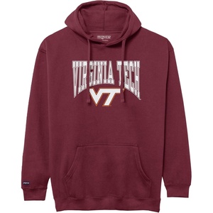 JanSport NCAA Officially Licensed Rival Hoodie, Long Sleeve Unisex Sweatshirt, Cotton-Polyester Blend, Double-Layered Hood(Virginia Tech Hokies)