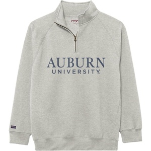 JanSport NCAA Officially Licensed Rival Quarter Zip Sweatshirt, Long Sleeve Unisex, Cotton-Polyester Blend, Stand-Up Collar(Auburn Tigers)