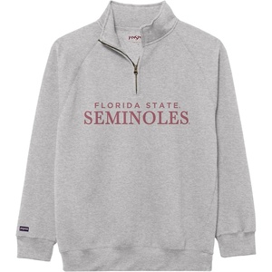 JanSport NCAA Officially Licensed Rival Quarter Zip Sweatshirt, Long Sleeve Unisex, Cotton-Polyester Blend, Stand-Up Collar(Florida State Seminoles)