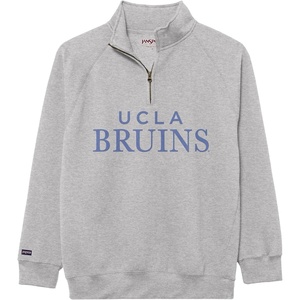 JanSport NCAA Officially Licensed Rival Quarter Zip Sweatshirt, Long Sleeve Unisex, Cotton-Polyester Blend, Stand-Up Collar(UCLA Bruins)