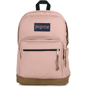 JanSport Right Pack Backpack – Durable Daypack with Padded 15″ Laptop Sleeve, Spacious Main Compartment & Integrated Water Bottle Pocket, Animal Illusion(Misty Rose)