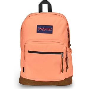 JanSport Right Pack Backpack – Durable Daypack with Padded 15″ Laptop Sleeve, Spacious Main Compartment & Integrated Water Bottle Pocket, Animal Illusion(Peach Neon)