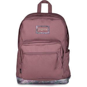 JanSport Right Pack Expressions Backpack – Travel, Work, or Laptop Bag – Coconut Corduroy(Bog Glam Suede Mahogany Haze/Brn/Pink)