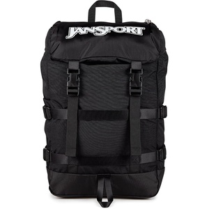 JanSport Skip Pack Backpack – 28L Capacity, Fits 13.5″ Laptop, Large Main Compartment, Side Water Bottle Pocket – Ideal for Work & Travel, Jelly Kelly(Black)