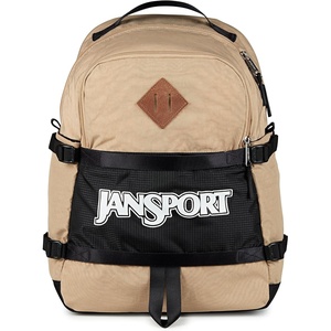 JanSport Small Seattle Pack – Compact Backpack with Main Compartment, Dual Water Bottle Pockets, and Padded Sleeve for 15-Inch Laptop, Black(Travertine)