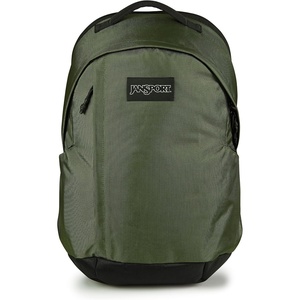 JanSport Station Pack – Large Backpack with Side Access Padded Laptop Sleeve, Dual Water Bottle Pockets, and Organizer Loft Pocket, White(Cargo Green)
