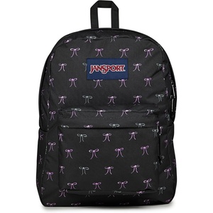 JanSport SuperBreak One Backpack – Durable, Lightweight Bag with 1 Main Compartment, Front Utility Pocket with Built-in Organizer, Premium Backpack, Pastel Petals(Bad Bows)