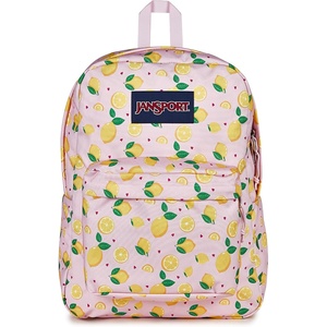 JanSport SuperBreak One Backpack – Durable, Lightweight Bag with 1 Main Compartment, Front Utility Pocket with Built-in Organizer, Premium Backpack, Pastel Petals(Lemonade Stand Pink Ice/Yellow/Green)