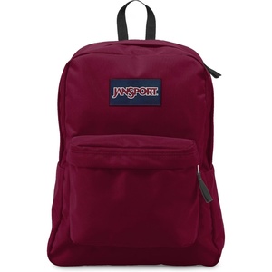 JanSport SuperBreak One Backpack – Durable, Lightweight Bag with 1 Main Compartment, Front Utility Pocket with Built-in Organizer, Premium Backpack, Pastel Petals(Russet Red)