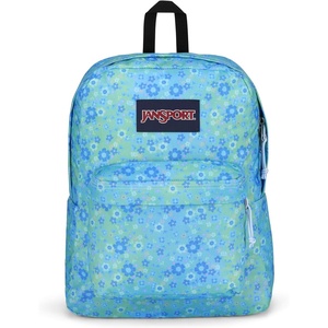 JanSport SuperBreak One Backpack – Durable, Lightweight Bag with 1 Main Compartment, Front Utility Pocket with Built-in Organizer, Premium Backpack, Pastel Petals(Baby Blossom Blue)
