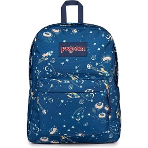 JanSport SuperBreak One Backpack – Durable, Lightweight Bag with 1 Main Compartment, Front Utility Pocket with Built-in Organizer, Premium Backpack, Pastel Petals(Vortex Voyage)
