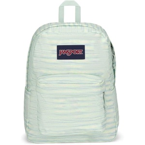 JanSport SuperBreak One Backpack – Durable, Lightweight Bag with 1 Main Compartment, Front Utility Pocket with Built-in Organizer, Premium Backpack, Pastel Petals(70s Space Dye Fresh Mint)