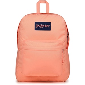 JanSport SuperBreak One Backpack – Durable, Lightweight Bag with 1 Main Compartment, Front Utility Pocket with Built-in Organizer, Premium Backpack, Pastel Petals(Peach Bum)