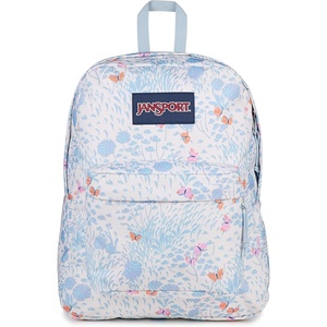 JanSport SuperBreak One Backpack – Durable, Lightweight Bag with 1 Main Compartment, Front Utility Pocket with Built-in Organizer, Premium Backpack, Pastel Petals(Fluttering Fields)