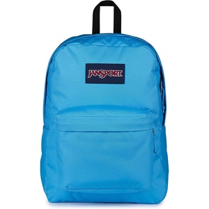 JanSport SuperBreak One Backpack – Durable, Lightweight Bag with 1 Main Compartment, Front Utility Pocket with Built-in Organizer, Premium Backpack, Pastel Petals(Electric Azul)