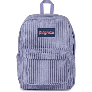 JanSport SuperBreak Plus Backpack with Padded 15-inch Laptop Sleeve and Integrated Bottle Pocket – Spacious and Durable Daypack for Work and Travel – Butterfly Baddie(Surreal Corduroy Lavender Ash)