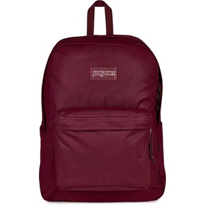 JanSport SuperBreak Plus Backpack with Padded 15-inch Laptop Sleeve and Integrated Bottle Pocket – Spacious and Durable Daypack for Work and Travel – Butterfly Baddie(Cherry Lacquer/Cherry L)