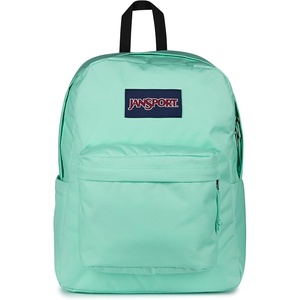 JanSport SuperBreak Plus Backpack with Padded 15-inch Laptop Sleeve and Integrated Bottle Pocket – Spacious and Durable Daypack for Work and Travel – Pastel Lilac(Magic Mint)