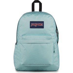 JanSport SuperBreak Plus Backpack with Padded 15-inch Laptop Sleeve and Integrated Bottle Pocket – Spacious and Durable Daypack for Work and Travel – Pastel Lilac(Faded Sage)