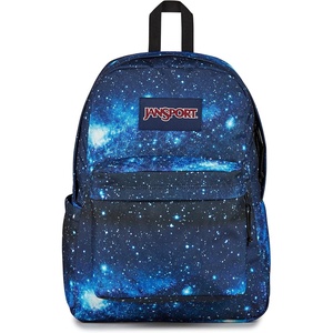 JanSport SuperBreak Plus Backpack with Padded 15-inch Laptop Sleeve and Integrated Bottle Pocket – Spacious and Durable Daypack for Work and Travel – Pastel Lilac(Stellar Starfield)