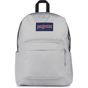 JanSport SuperBreak Plus Backpack with Padded 15-inch Laptop Sleeve and Integrated Bottle Pocket – Spacious and Durable Daypack for Work and Travel – Pastel Lilac(Grounded Grey)