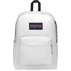 JanSport SuperBreak Plus Backpack with Padded 15-inch Laptop Sleeve and Integrated Bottle Pocket – Spacious and Durable Daypack for Work and Travel – Pastel Lilac(White)