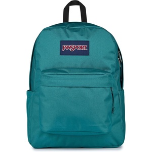 JanSport SuperBreak Plus Backpack with Padded 15-inch Laptop Sleeve and Integrated Bottle Pocket – Spacious and Durable Daypack for Work and Travel – Pastel Lilac(Emerald Pool)