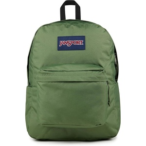 JanSport Superbreak Backpack – Durable, Lightweight Premium Backpack, Red Tape(Cargo Green)