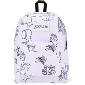 JanSport Superbreak Backpack – Durable, Lightweight Premium Backpack, Red Tape(Color Me Vaporwave)