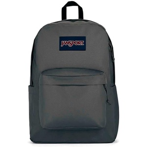 JanSport Superbreak Backpack – Durable, Lightweight Premium Backpack, Red Tape(Graphite Grey)
