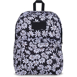 JanSport Superbreak Backpack – Durable, Lightweight Premium Backpack, Red Tape(Punk Pansies Black)
