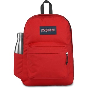 JanSport Superbreak Backpack – Durable, Lightweight Premium Backpack, Red Tape(Red Tape)