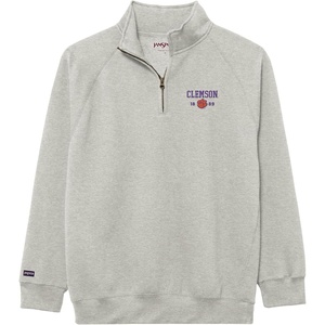 JanSport Unisex Adult NCAA Officially Licensed Rival Long Sleeve Stand-Up Collar Quarter Zip Sweatshirt(Clemson Tigers)