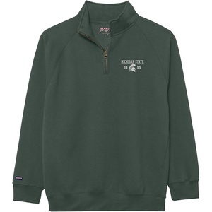 JanSport Unisex Adult NCAA Officially Licensed Rival Long Sleeve Stand-Up Collar Quarter Zip Sweatshirt(Michigan State Spartans)