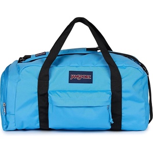 JanSport Weekender Medium Duffel – Travel or Gym Bag, Durable Weekender with Front Utility Pocket & Side Grab Handles – Cargo Green(Electric Azul)