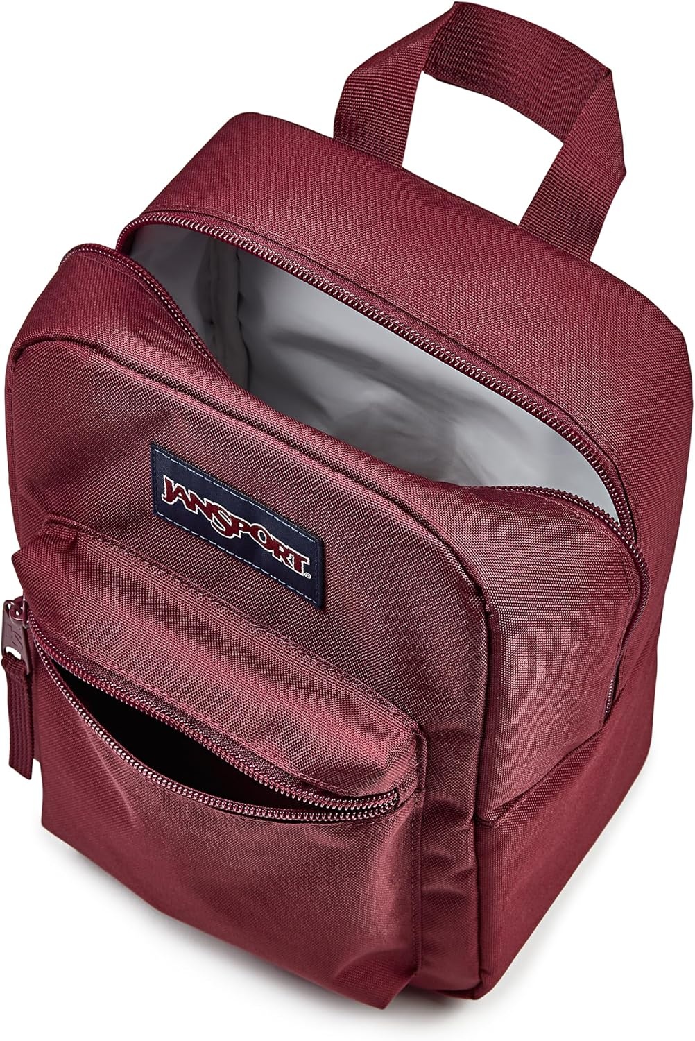 image:imageJanSport Big Break Insulated Lunch Bag Small SoftSided Cooler Ideal for Class Work or Meal Prep Smokey GritCherry Lacquer