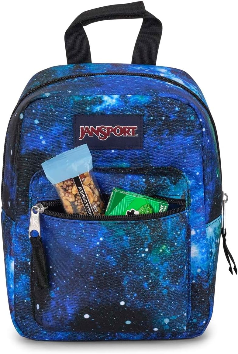 image:imageJanSport Big Break Insulated Lunch Bag Small SoftSided Cooler Ideal for Class Work or Meal Prep Smokey GritCyberspace Galaxy
