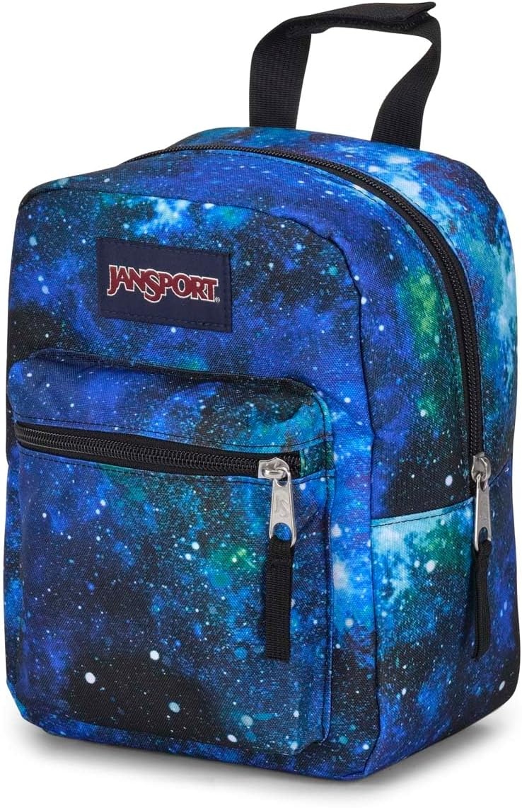 image:imageJanSport Big Break Insulated Lunch Bag Small SoftSided Cooler Ideal for Class Work or Meal Prep Smokey GritCyberspace Galaxy