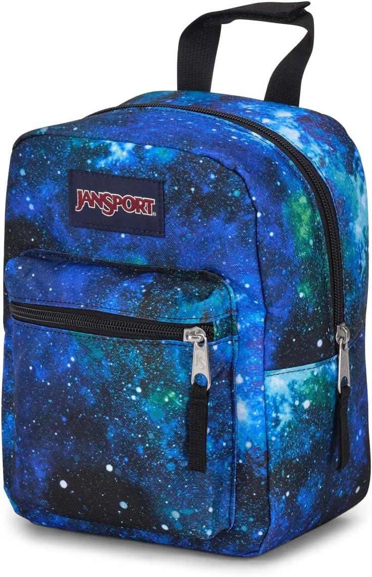 image:imageJanSport Big Break Insulated Lunch Bag Small SoftSided Cooler Ideal for Class Work or Meal Prep Smokey GritCyberspace Galaxy